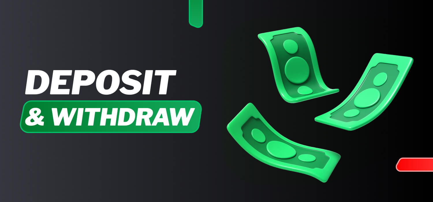 deposits and withdrawal options for users